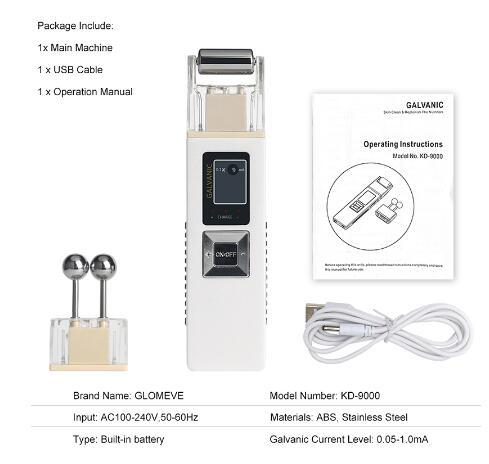 Micro current facial massager