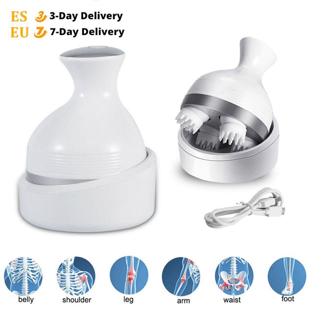 Electric Massager Wireless Waterproof Shoulder And Neck Deep Tissue Kneading Massage